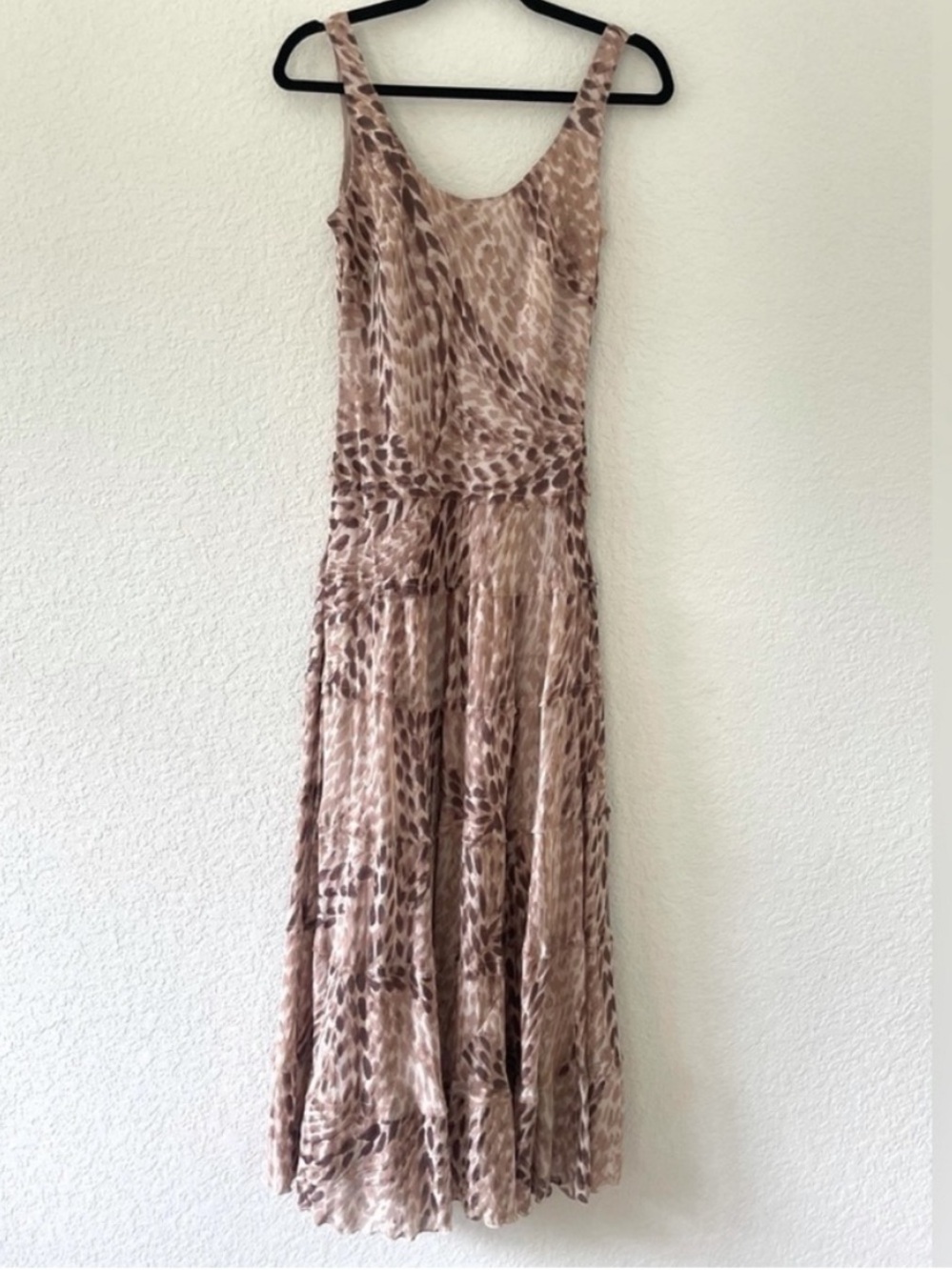 Vintage‎ Jones NY Layered Tiered Slip Maxi Dress Size 4 - Picture 8 of 10